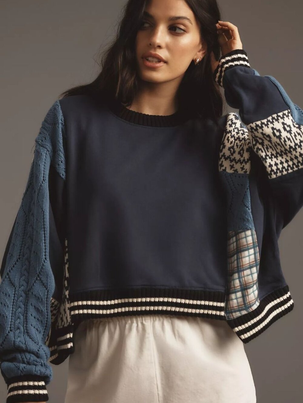 Anthropologie - Pilcro Mixed Media Pullover